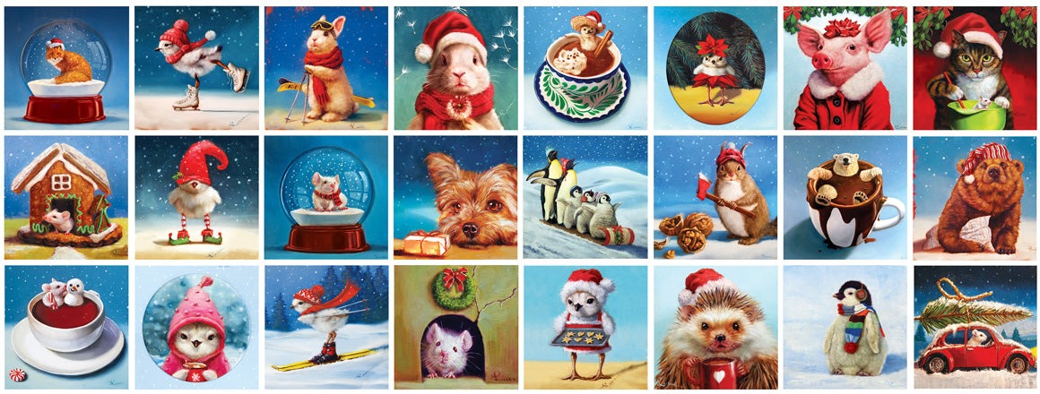 Artwork: Advent Calendar: Christmas Animals – Jigsaw Puzzle (Eurographics)