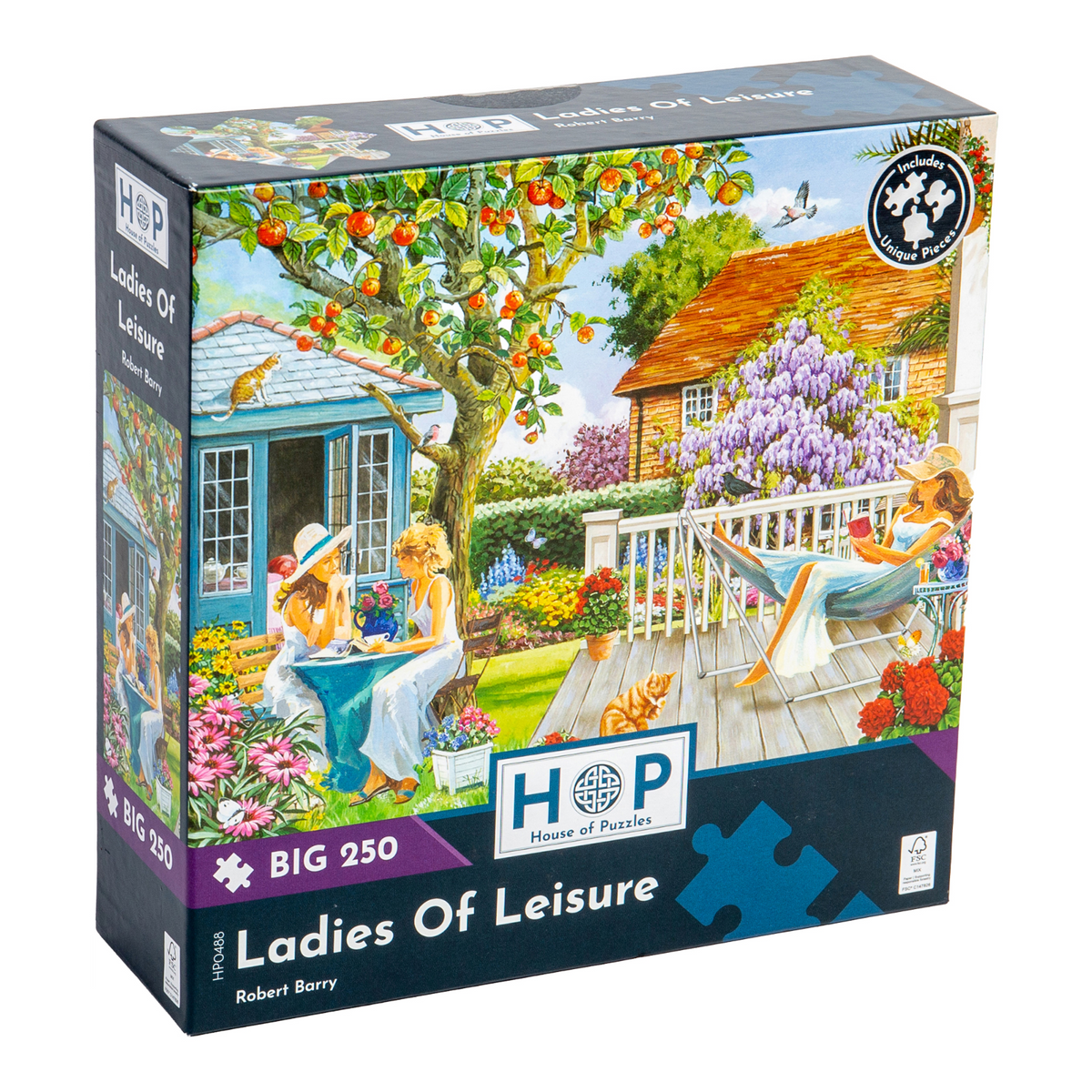 Box, turned right: Ladies Of Leisure – 250 Piece Jigsaw Puzzle (House of Puzzles)