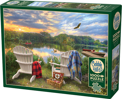 Lakeshore – 1000 Piece Jigsaw Puzzle (Cobble Hill) - Completed Puzzle