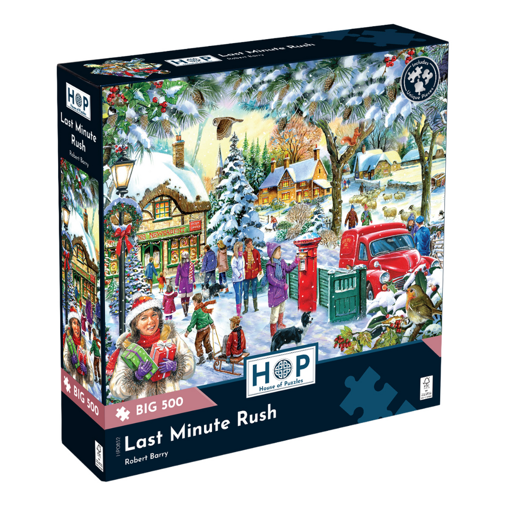Box, turned right: Last Minute Rush by Robert Barry - Big 500 Piece Jigsaw Puzzle (House of Puzzles)