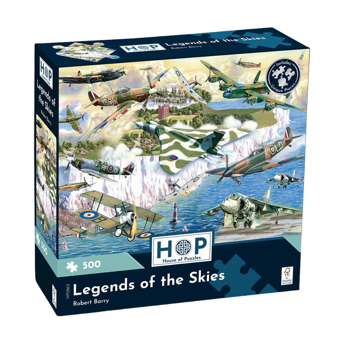 ** Pre-Order ** Legends of the Skies by Robert Barry - 500 Piece Jigsaw Puzzle (House of Puzzles)