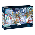 Box, straight on: Let It Snow – 4 x 500 Piece Jigsaw Puzzle (House of Puzzles)