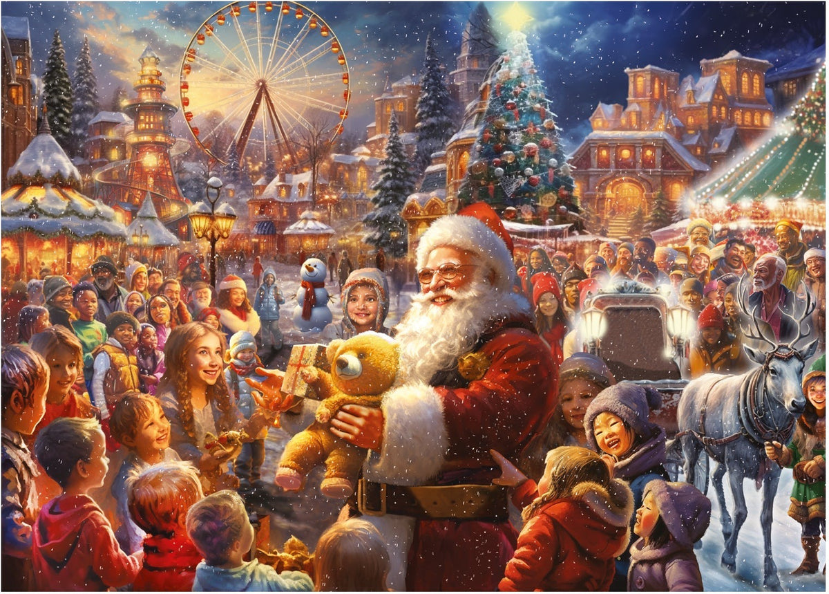Artwork: Christmas Wonderland – 2 x 1000 Piece Jigsaw Puzzle (Falcon de luxe)