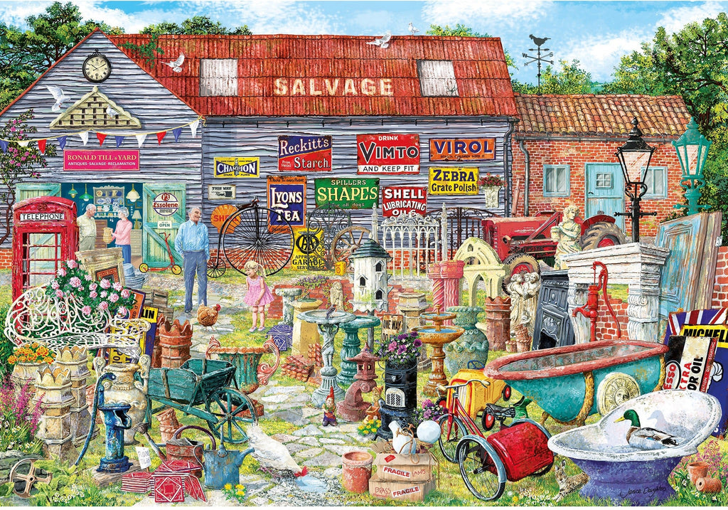 Artwork: Pots & Penny Farthings – 2000 Piece Jigsaw Puzzle (Gibsons)