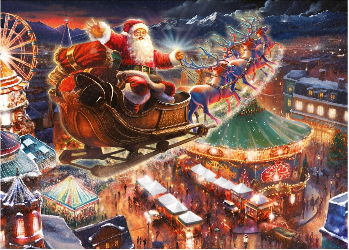 Artwork: Christmas Wonderland – 2 x 1000 Piece Jigsaw Puzzle (Falcon de luxe)