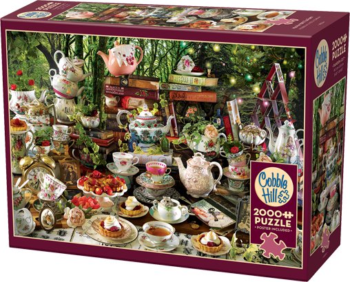 Mad Hatter's Tea Party – 2000 Piece Jigsaw Puzzle (Cobble Hill)