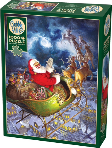 Merry Christmas to All – 1000 Piece Jigsaw Puzzle (Cobble Hill)