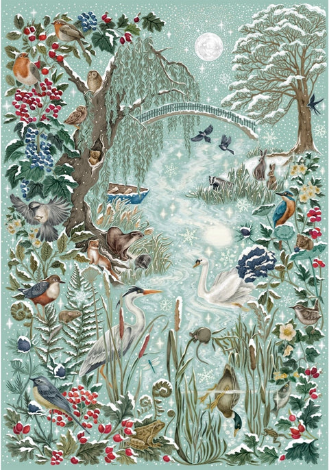 Artwork: Frosted River – 1000 Piece Jigsaw Puzzle (Gibsons)