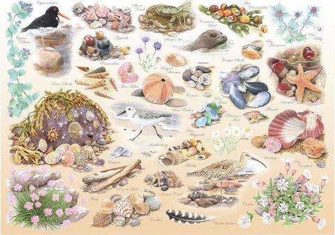 Artwork: Sea Shore by Tracy Hall - Big 500 Piece Jigsaw Puzzle (House of Puzzles)