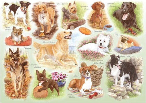 Artwork: Some of our Best Friends by Tracy Hall - 250 Piece Big Jigsaw Puzzle (House of Puzzles)
