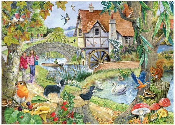Artwork: The Old Mill House by Robert Barry - 500 Piece Jigsaw Puzzle (House of Puzzles)