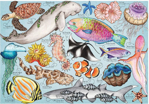 Artwork: Great Barrier Reef by Mirri Rowland - 1000 Piece Jigsaw Puzzle (House of Puzzles)