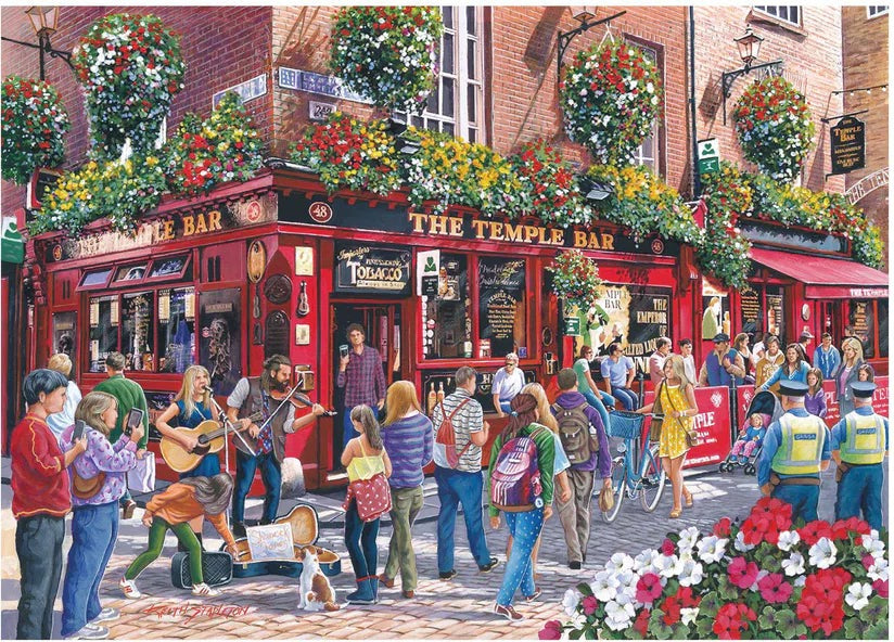 Artwork: Temple Bar by Keith Stapleton - 1000 Piece Jigsaw Puzzle (House of Puzzles)