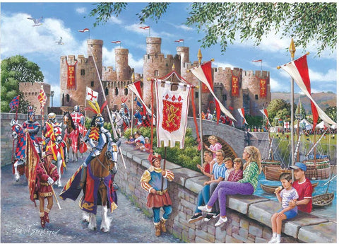 Artwork: Castell Conwy by Keith Stapleton - 1000 Piece Jigsaw Puzzle (House of Puzzles)