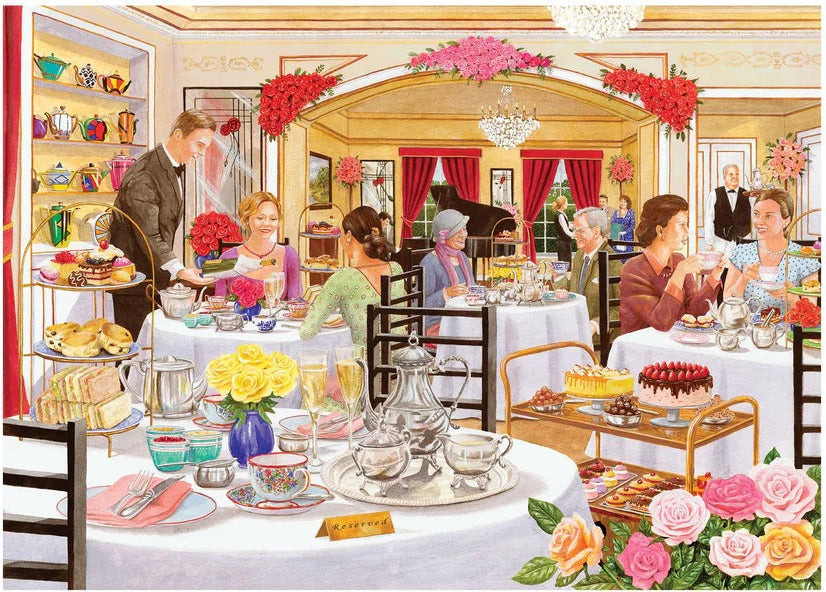 Artwork: The Rose Tearooms by Tracy Hall - 500 Piece Jigsaw Puzzle (House of Puzzles)