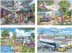 Artwork: Going Places - 4 x 500 Piece Jigsaw Puzzle (House of Puzzles)
