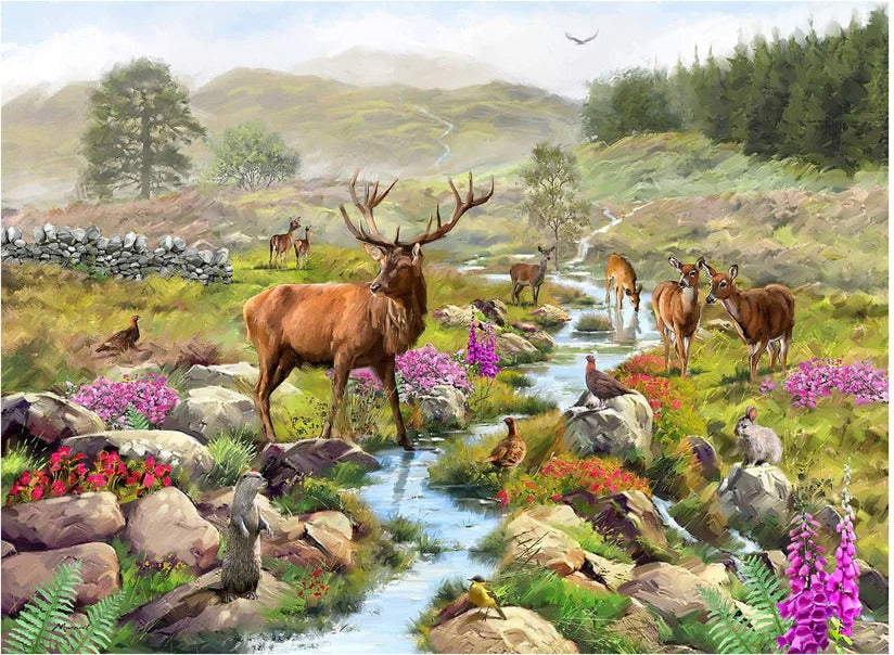 Artwork: Highland Majesty by Richard Macneil - 1000 Piece Jigsaw Puzzle (House of Puzzles)