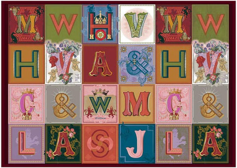 Artwork: Royal Monograms - Historic Royal Palaces 1000 Piece Jigsaw Puzzle (House of Puzzles)