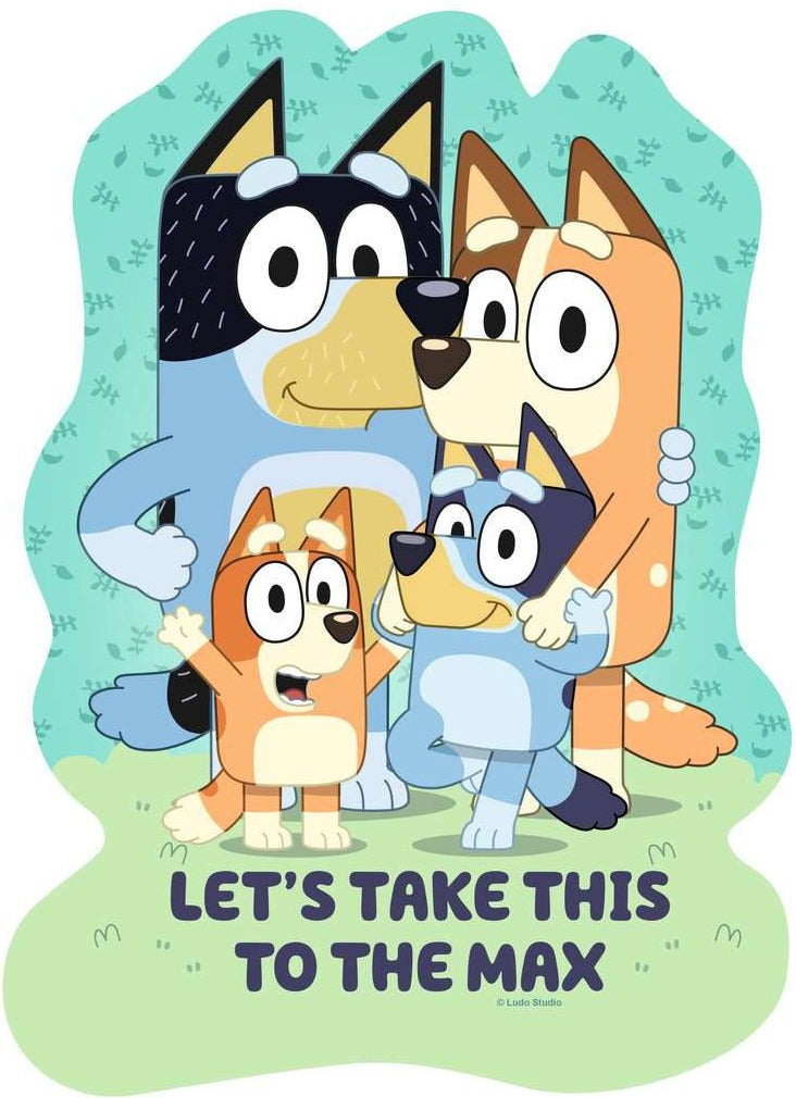 Artwork, puzzle 2 of 4: Bluey 4 Large Shaped Puzzles - 4 in a Box Jigsaw Puzzle (Ravensburger)