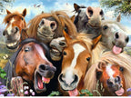 Artwork: Selfies: Horsing Around – 500 Piece Jigsaw Puzzle (Ravensburger)