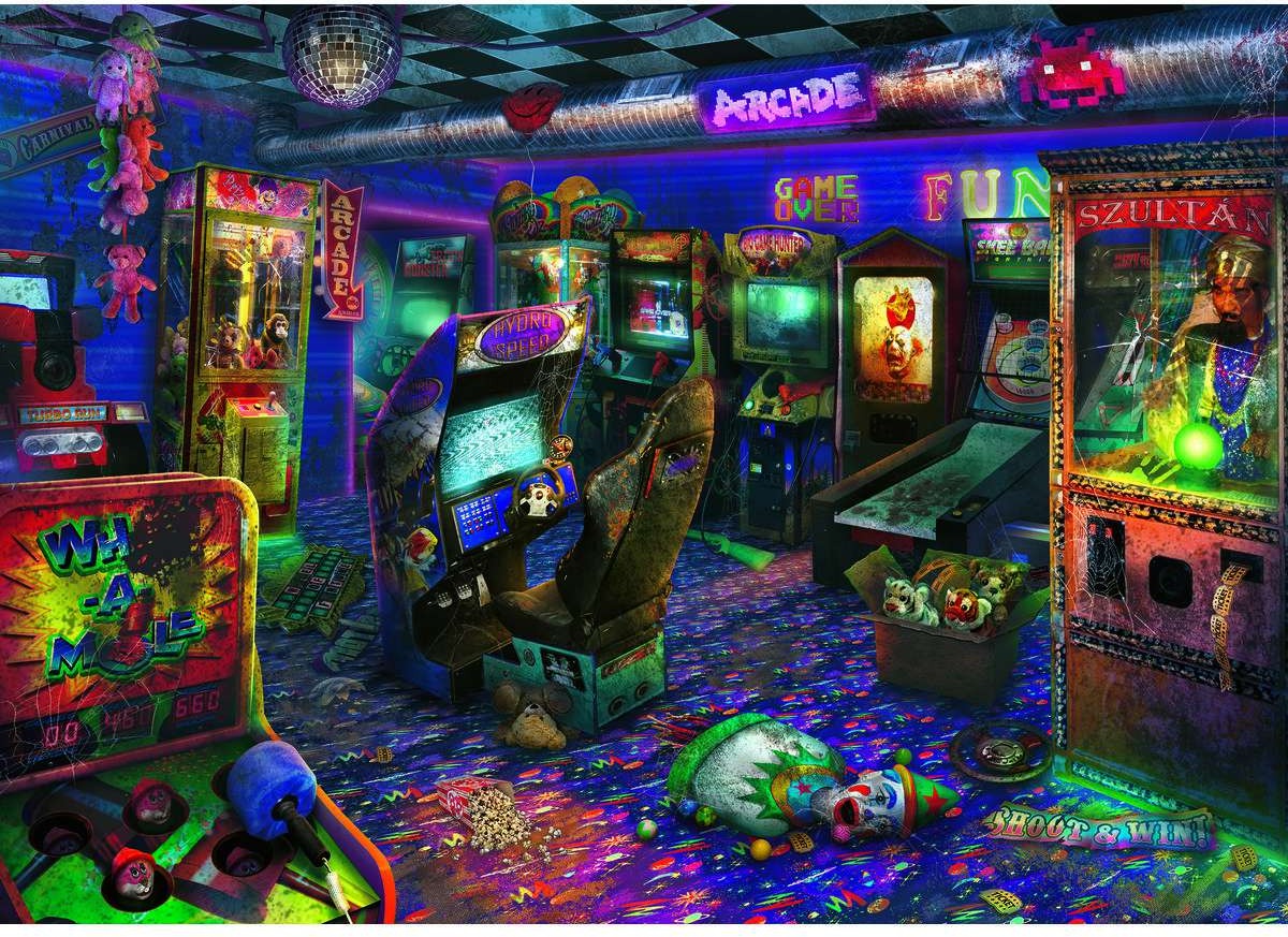 Artwork: Forgotten Arcade – 1000 Piece Jigsaw Puzzle (Ravensburger)