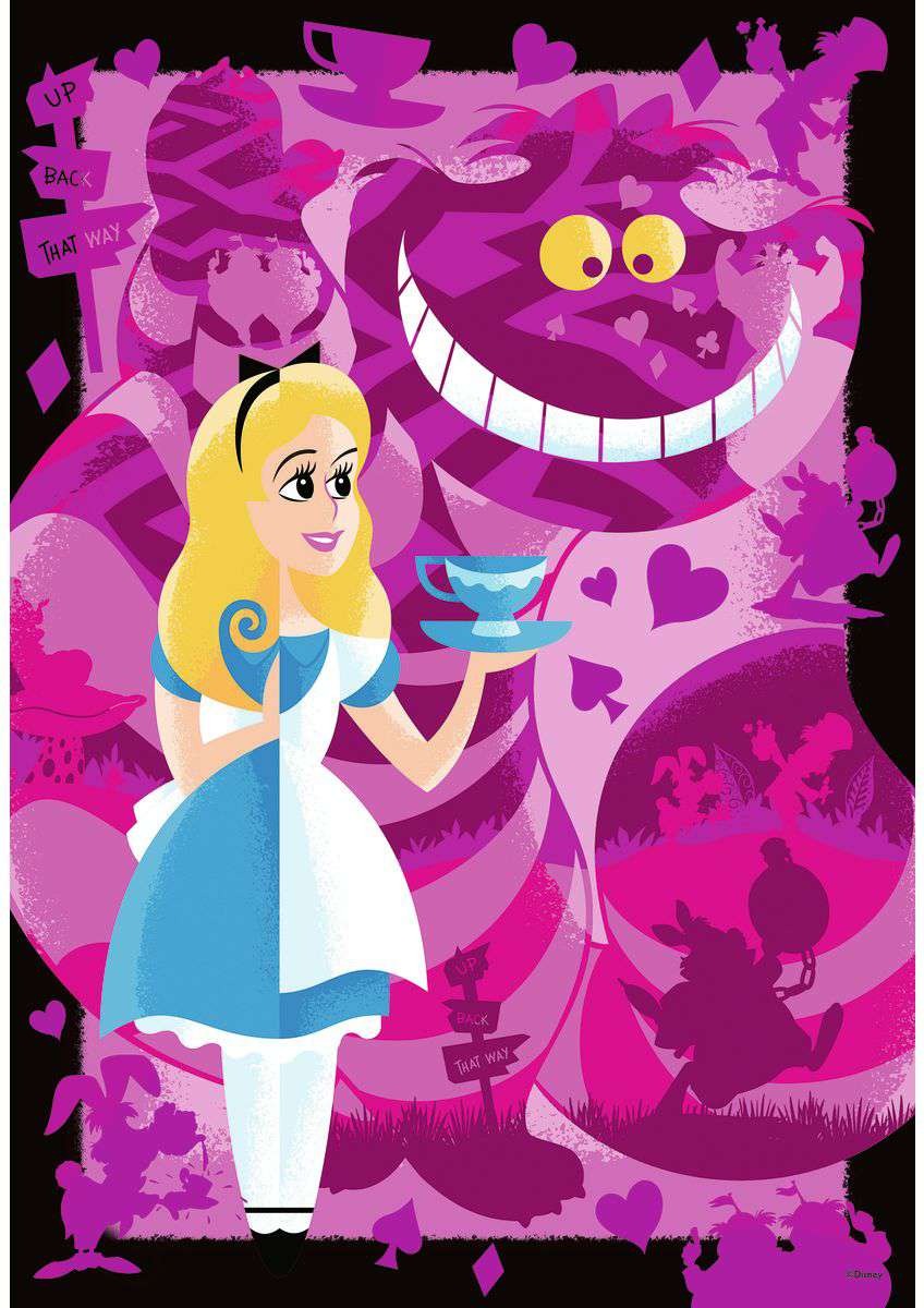 Artwork: Disney 100th Anniversary Alice in Wonderland – 300 Piece Jigsaw Puzzle (Ravensburger)