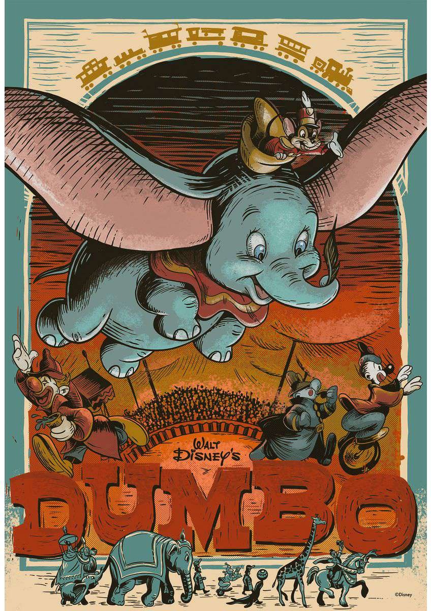 Artwork: Disney 100th Anniversary Dumbo – 300 Piece Jigsaw Puzzle (Ravensburger)