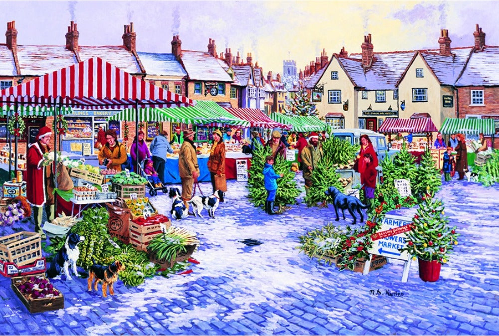Artwork: Market Square – 1000 Piece Jigsaw Puzzle (House of Puzzles)