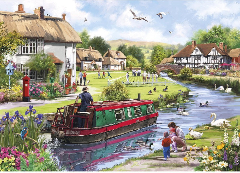 Artwork: Swanning Along – 1000 Piece Jigsaw Puzzle (Gibsons)