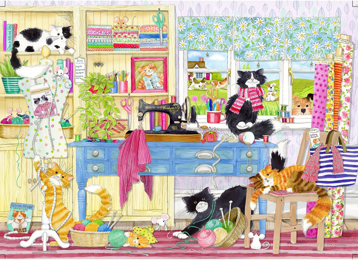 Artwork, puzzle 3 of 4: Catastrophe Cottage – 4 x 500 Piece Jigsaw Puzzles (Gibsons)