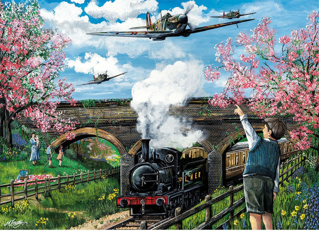 Artwork: Spitfire Surprise by Matthew Emeny - 1000 Piece Jigsaw Puzzle (Gibsons)