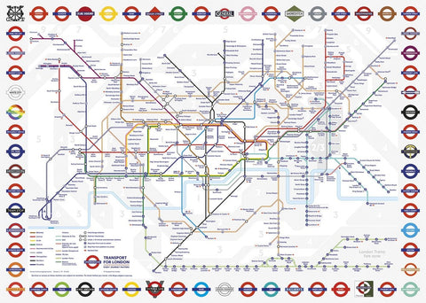 Artwork: TFL London Underground Map – 1000 Piece Jigsaw Puzzle (Gibsons)