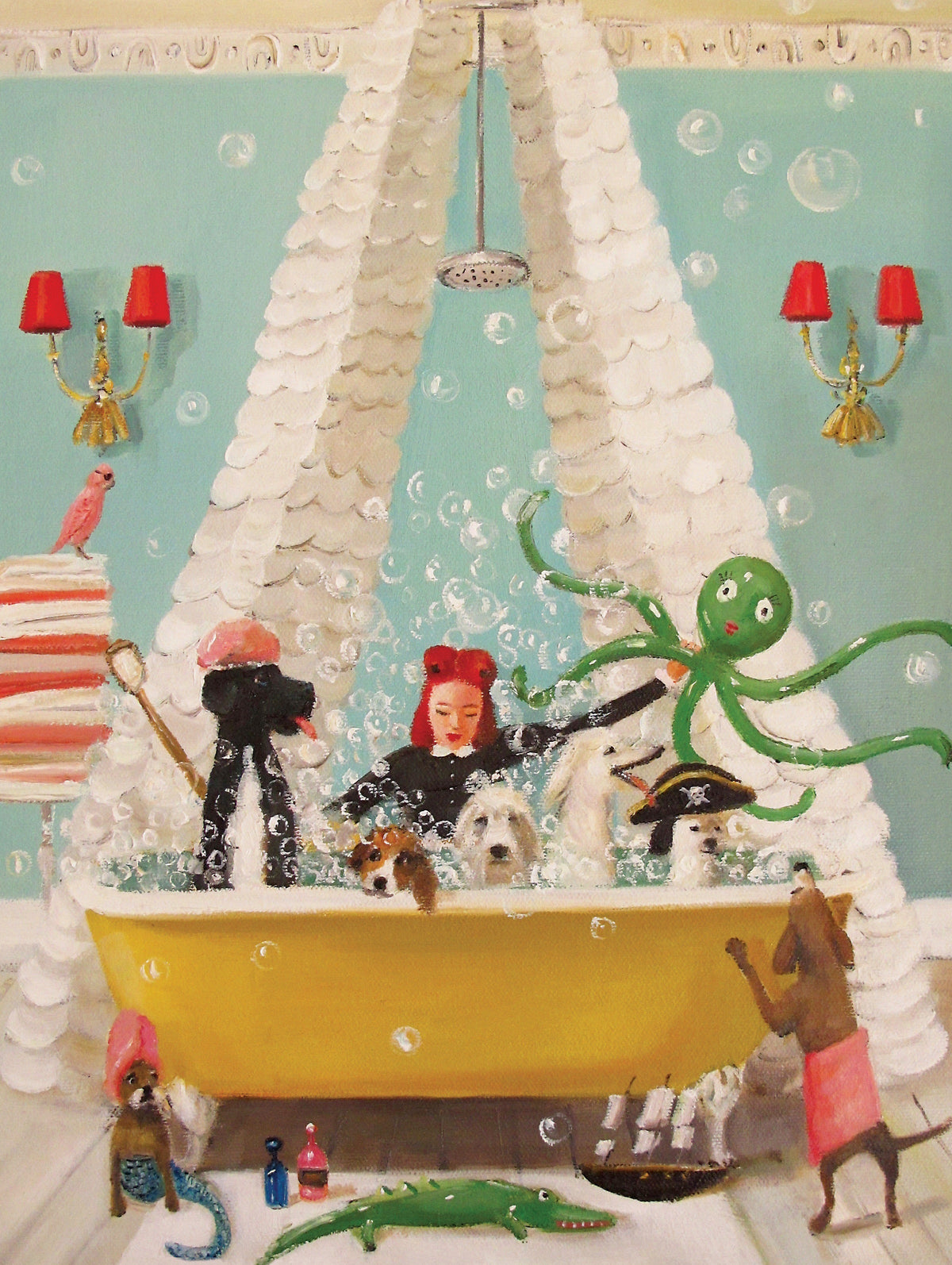 Artwork: Bubble Bath - 1000 Piece Jigsaw Puzzle (New York Puzzle Company)