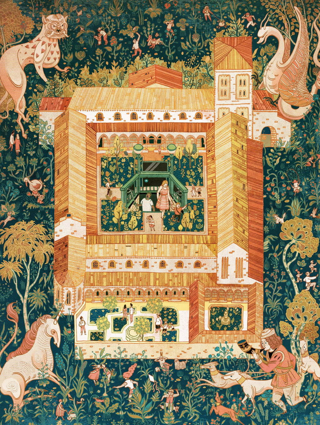 Artwork: The Cloisters - 1500 Piece Jigsaw Puzzle (New York Puzzle Company)