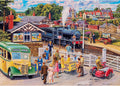 Artwork: Treats at the Station – 500 XL Piece Jigsaw Puzzle (Gibsons)