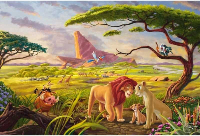 Artwork: Disney The Lion King Remember Who You Are by Thomas Kinkade – 200 Piece Jigsaw Puzzle (Schmidt)
