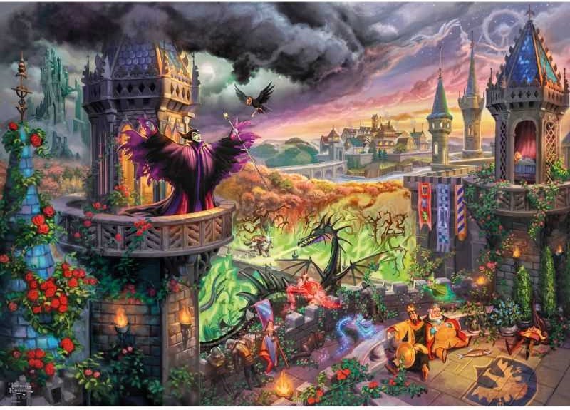Artwork: Disney Maleficent by Thomas Kinkade – 1000 Piece Jigsaw Puzzle (Schmidt)