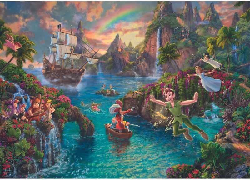 Artwork: Disney Peter Pan by Thomas Kinkade – 1000 Piece Jigsaw Puzzle (Schmidt)