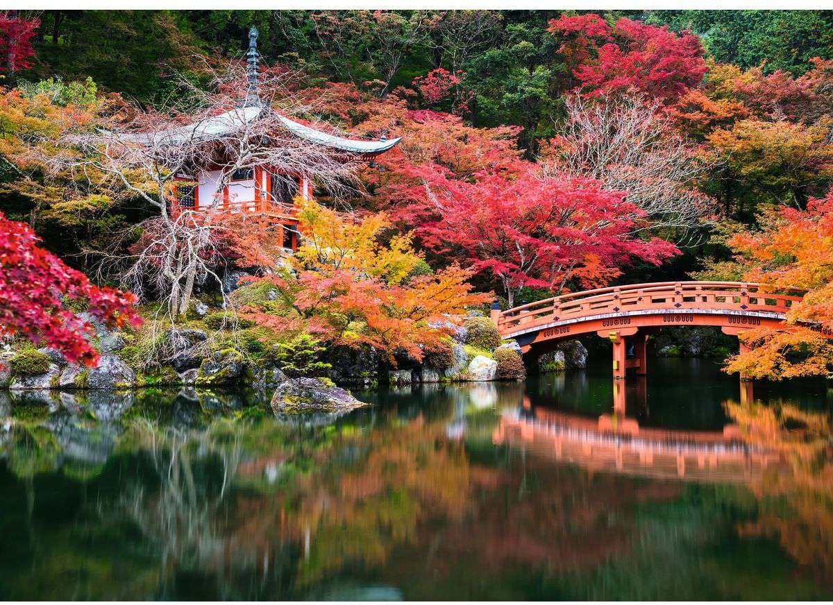 Artwork: Beautiful Gardens – Kyoto, Japan – 1000 Piece Jigsaw Puzzle (Ravensburger)