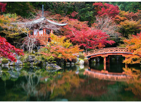 Artwork: Beautiful Gardens – Kyoto, Japan – 1000 Piece Jigsaw Puzzle (Ravensburger)