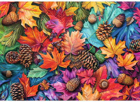 Artwork: Autumn Riches - 500 Piece Large Piece Jigsaw Puzzle (Ravensburger)