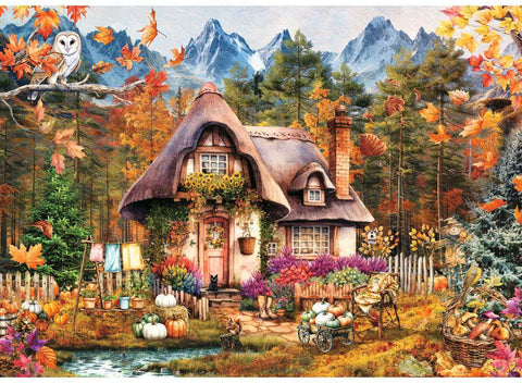 Artwork: Pumpkin Cottage - 1000 Piece Jigsaw Puzzle (Ravensburger)