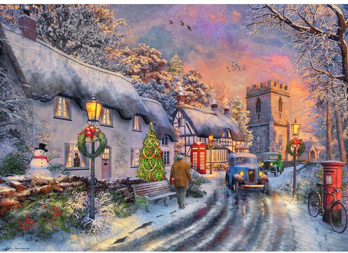 Artwork: Coming Home for Christmas - 500 Piece Large Piece Jigsaw Puzzle (Ravensburger)