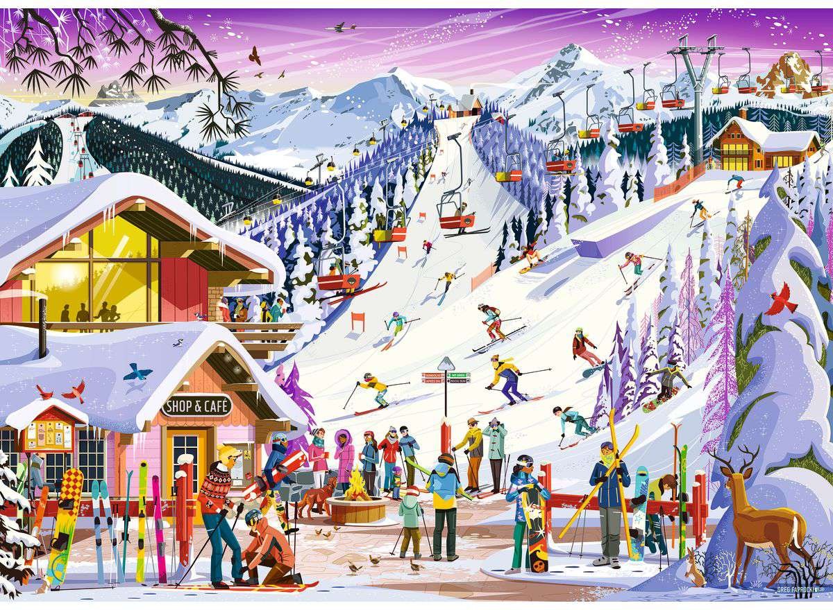 Artwork: Slopeside Spirit - 1000 Piece Jigsaw Puzzle (Ravensburger)