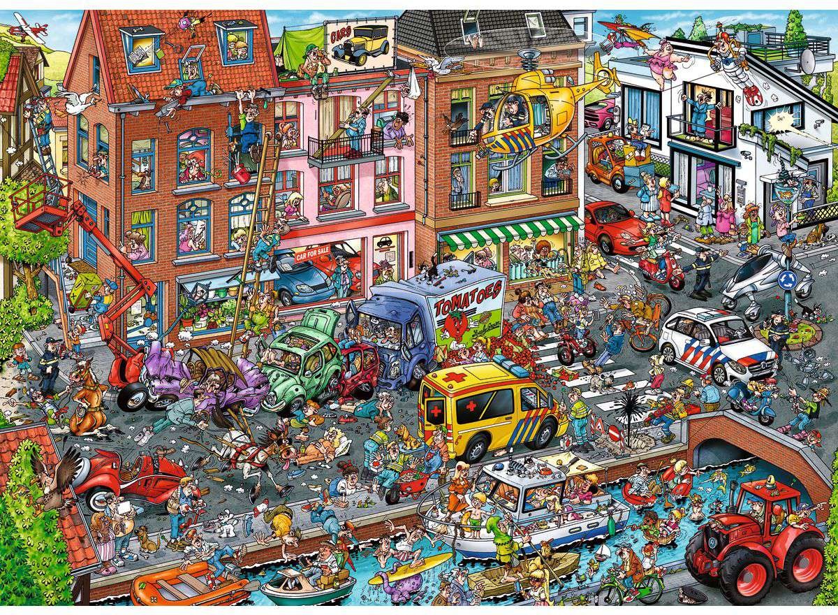 Artwork: Ray's Comic Series - Time Travel No.3 Modern Times - 1000 Piece Jigsaw Puzzle (Ravensburger)