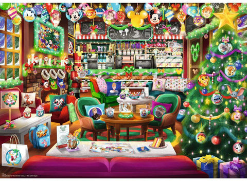 Artwork: Disney Christmas Café - 1000 Piece Jigsaw Puzzle (Ravensburger)