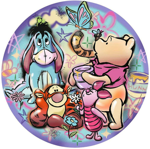 Artwork: Winnie the Pooh, Circular - 100 Years of Wonder - 500 Piece Round Jigsaw Puzzle (Ravensburger)