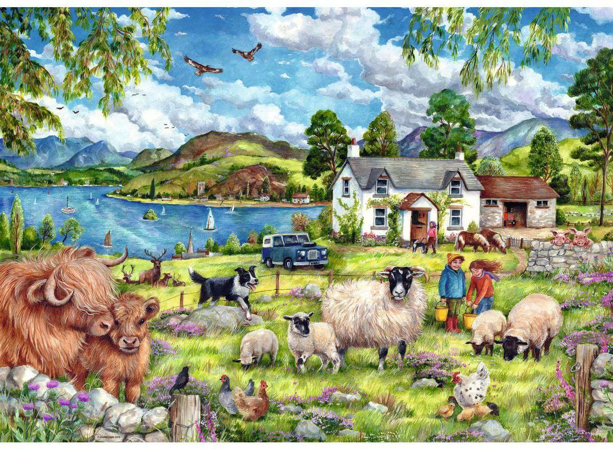 Artwork: Country Farm - 1000 Piece Jigsaw Puzzle (Ravensburger)