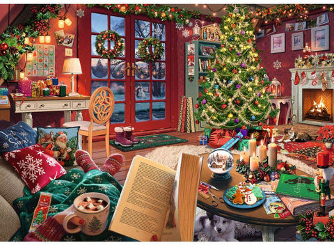 Artwork: My Haven No.14 - Christmas Shed - 1000 Piece Jigsaw Puzzle (Ravensburger)