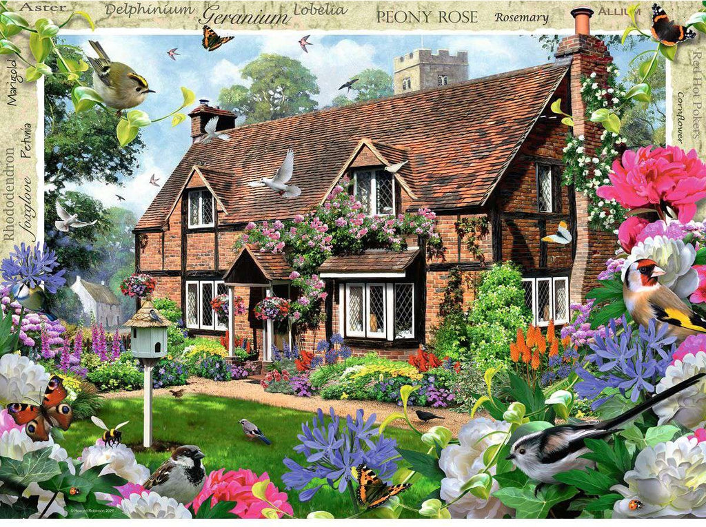 Artwork, puzzle 2 of 4: Happy Days No.10 Country Gardens - 4 x 500 Piece Jigsaw Puzzle (Ravensburger)